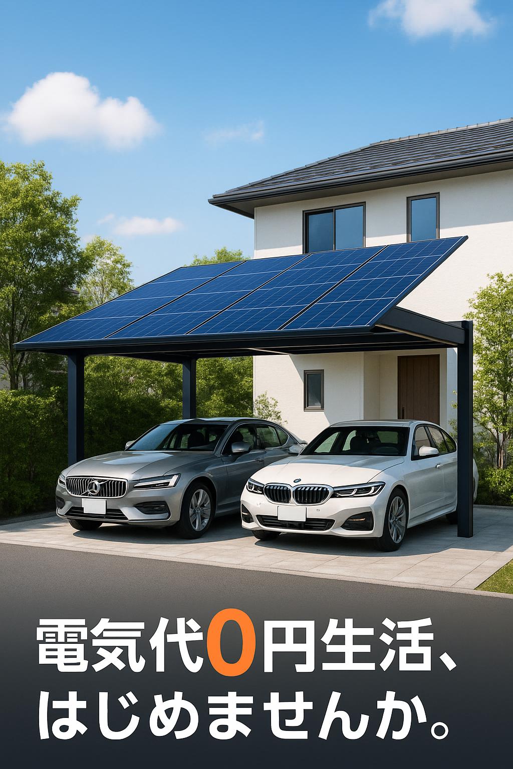 JOYlink ソーラーカーポート 愛知県三河エリア 電気代0円生活